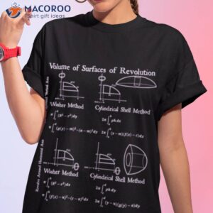 calculus volume of surfaces of revolution vintage math physic shirt tshirt 1