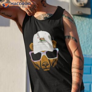 california bear with hat and sunglasses shirt tank top 1