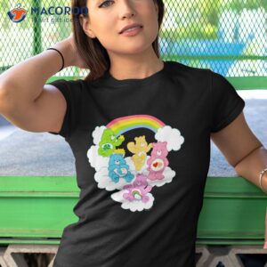 care bears rainbow cloud group poster shirt tshirt 1