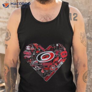 carolina hurricanes sport team heart shirt tank top