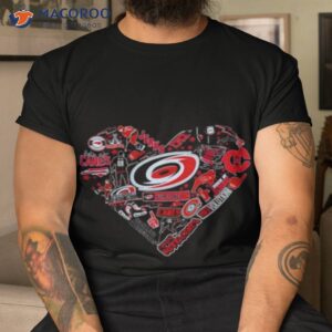 carolina hurricanes sport team heart shirt tshirt