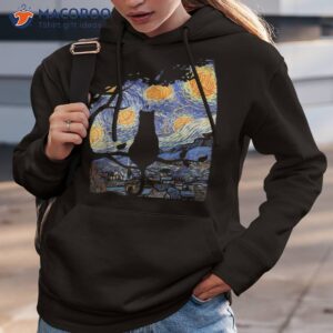 cat art van gogh starry night cat owner lover shirt hoodie 3