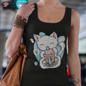 Cat Boba Tea Bubble Anime Kawaii Neko Shirt