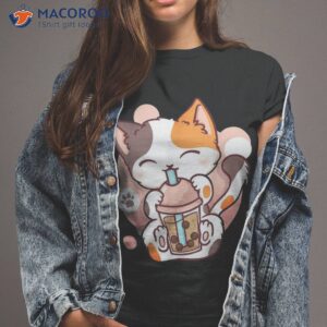 Cat Boba Tea Bubble Anime Kawaii Neko Shirt