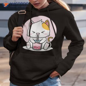 Cat Boba Tea Bubble Tea Anime Kawaii Neko T-Shirt