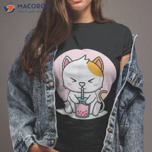 Cat Boba Tea Bubble Tea Anime Kawaii Neko T-Shirt Cat Boba Tea Bubble Tea Anime Kawaii Neko T-Shirt