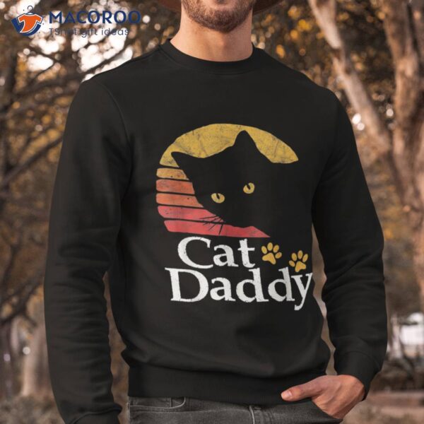 Cat Daddy Vintage Eighties Style Retro Distressed S Shirt