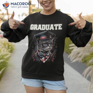 cat graduation graduate 2023 senior high school kindergarten shirt sweatshirt