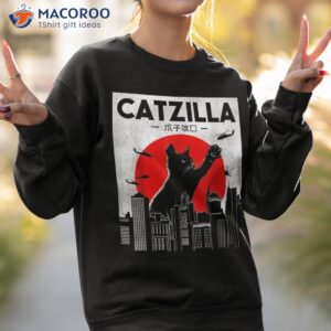 catzilla funny cat shirt lover shirt sweatshirt 2