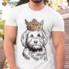 Cavapoo Dog Wearing Crown Shirt