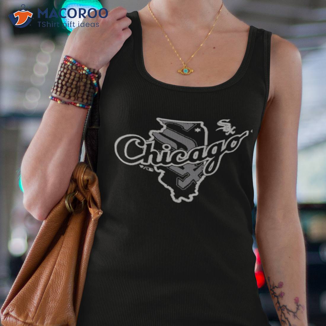 Men's Black Chicago White Sox Chi Town Hometown T-Shirt - Black