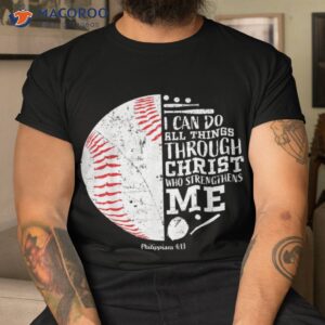 christian baseball i can do all things religious verse gifts shirt tshirt