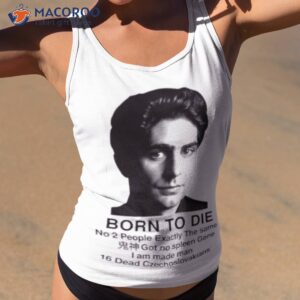 christopher moltisanti born to die shirt tank top 2