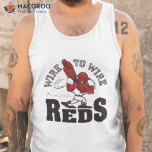 cincinnati reds wire to wire shirt tank top