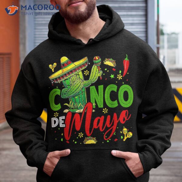 Cinco De Mayo Mexican Fiesta Dabbing Cactus 5 Shirt