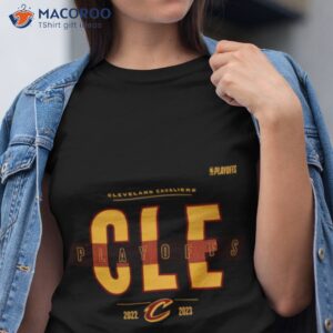 cleveland cavaliers black 2023 playoff participant short sleeve t shirt tshirt