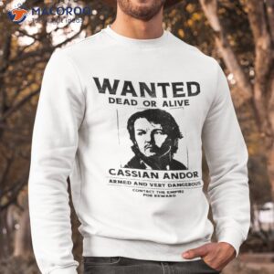 Clinton Yates Wearing Wanted Dead Or Alive Cassian Andor Shirt 2 clinton yates wearing wanted dead or alive cassian andor shirt sweatshirt