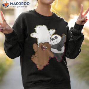 cn we bare bears dancing gradient outline shirt sweatshirt 2