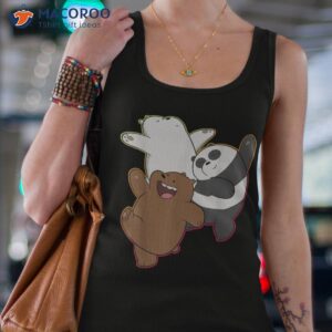 cn we bare bears dancing gradient outline shirt tank top 4