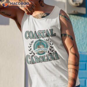 coastal carolina chanticleers laurels logo t shirt tank top 1