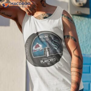 colorado avalanche vs seattle kraken 2023 stanley cup playoffs matchup shirt tank top 1