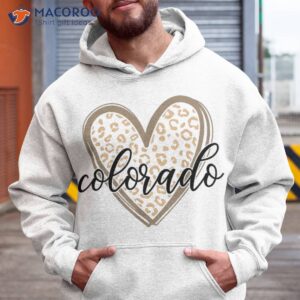 Colorado Tee Leopard Print Heart Graphic Shirt