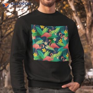 colorful flamingo shirt sweatshirt