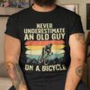 Cool Cycling Art For Grandpa Bicycle Riding Cycle Racing Shirt