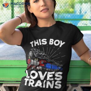 cool train art for boys kids toddlers lovers railroad shirt tshirt 1