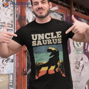 Cool Uncle Design For Uncle Men Family Great Uncle Dinosaur Shirt