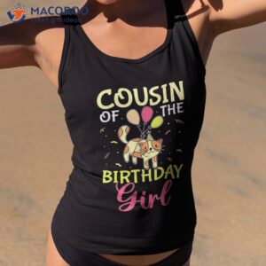 cousin of the birthday girl cat shirt tank top 2