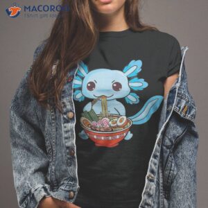 Cute Axolotl Ramen Japanese Anime Noodles Boys Teen Girl T-Shirt Cute Axolotl Ramen Japanese Anime Noodles Boys Teen Girl T-Shirt
