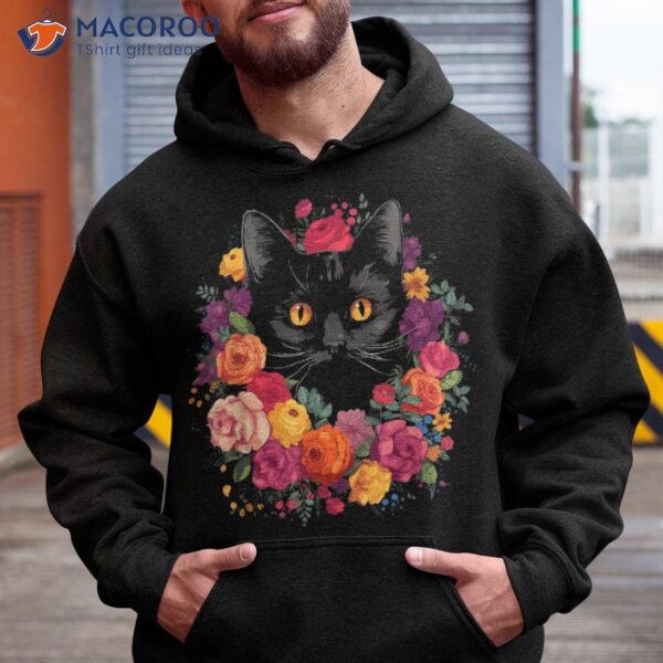 Cute Cat Flower Bouquet Shirt