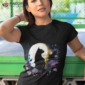 Cute Cat In Moonlight Shirt 3 cute cat in moonlight shirt tshirt 1