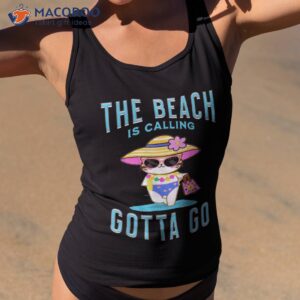cute cat kawaii the beach is calling gotta go girls shirt tank top 2