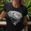 Cute Cat With Moon – Funny Shirt