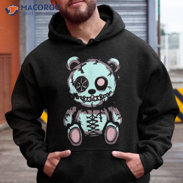 Cute Kawaii Anime Creepy Gothic Teddy Bear Shirt