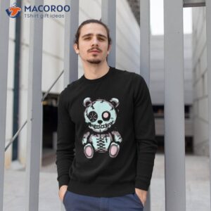 cute kawaii anime creepy gothic teddy bear shirt sweatshirt 1