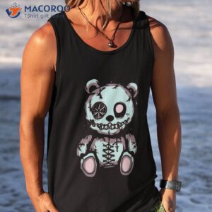 cute kawaii anime creepy gothic teddy bear shirt tank top