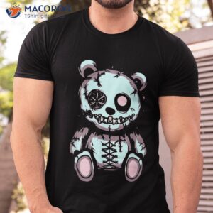 cute kawaii anime creepy gothic teddy bear shirt tshirt