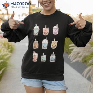 cute kawaii boba anime bubble tea pastel shirt sweatshirt 1