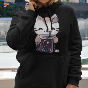 cute kawaii bubble tea kitten for japanese cat lovers shirt hoodie 2