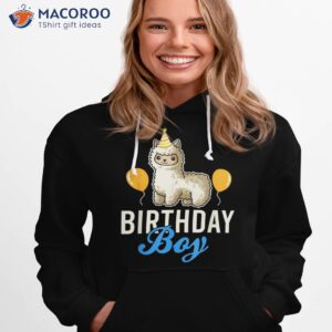 Cute Llama Birthday Boy Shirt