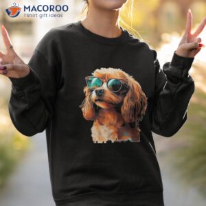 cute looking dog face with sunglasses for dogs lovers shirt sweatshirt 2