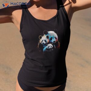 cute panda bear mom baby giant animal shirt tank top 2