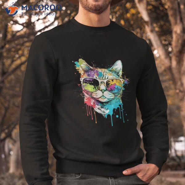 Cute Pop Art Cat Shirt