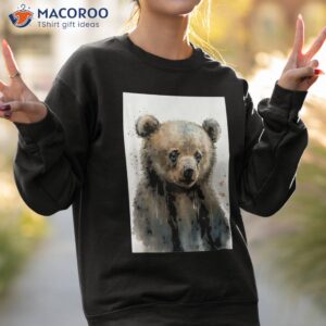 cute watercolor bear baby aesthetic animal art painting shirt sweatshirt 2