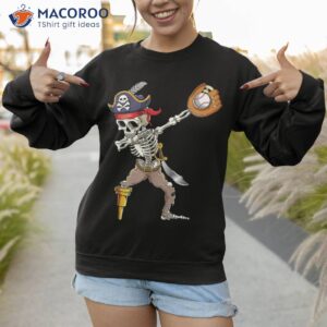 dab skeleton shirt dabbing pirate baseball sweatshirt