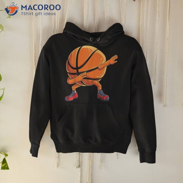 Dabbing Basketball Ball Funny Boys Sports Player Shirt