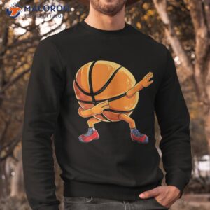 dabbing basketball ball funny boys sports player shirt sweatshirt